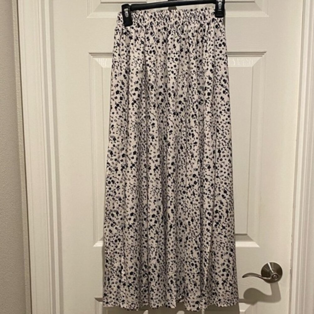 Black and White Maxi Skirt